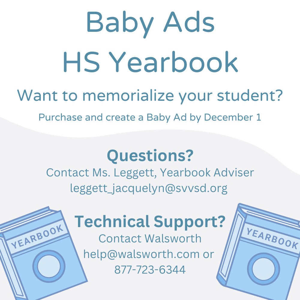 Baby ad announcement for yearbook